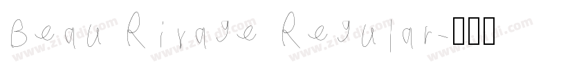Beau Rivage Regular字体转换